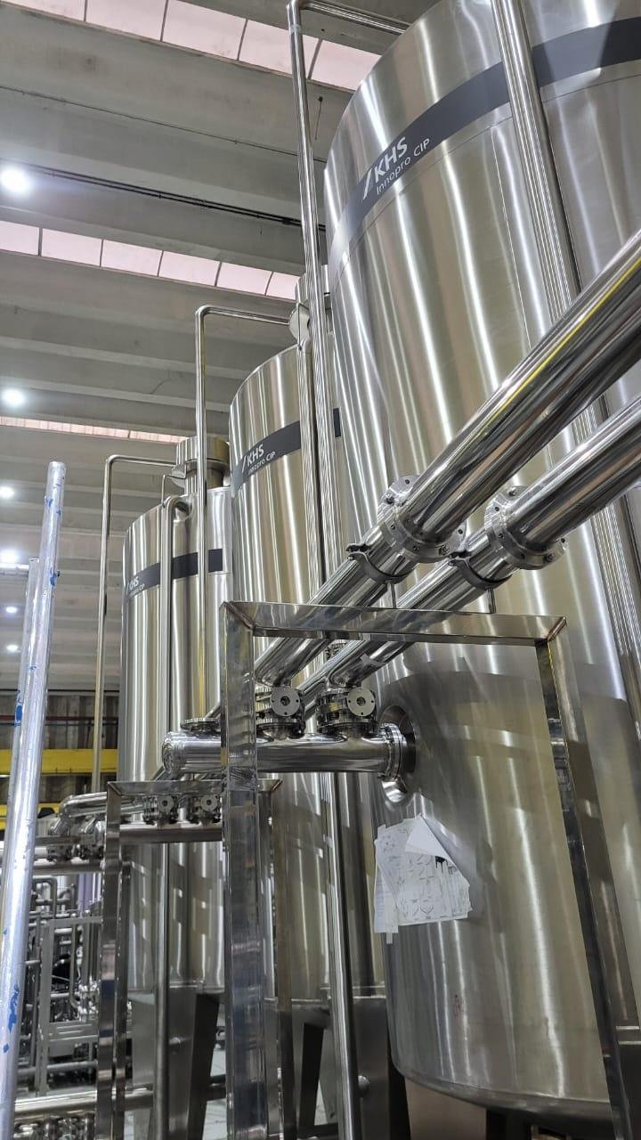 Tanques com sistema CIP